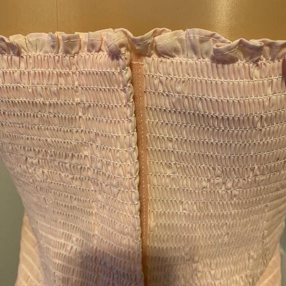 VTG Drirelease Tube Tank Top Expand A Band Binder Pink Babydoll Cottagecore XL - Picture 6 of 9